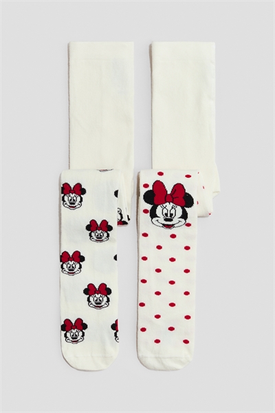 Колготки с жаккардовой вязкой в 2 упаковках 1301059003