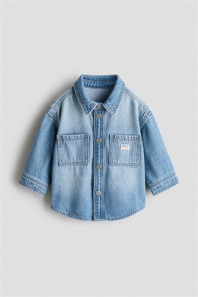 Хлопковый джинсовый оверсайз 1317603002