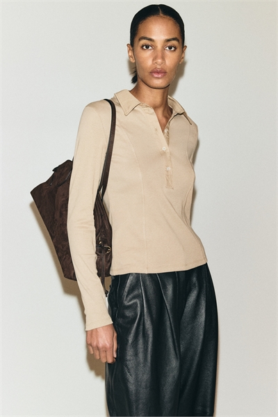 Приталенная рубашка-поло 1323884002