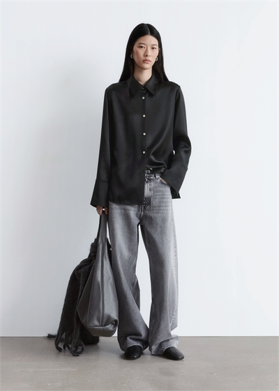 Атласная рубашка 1306573001