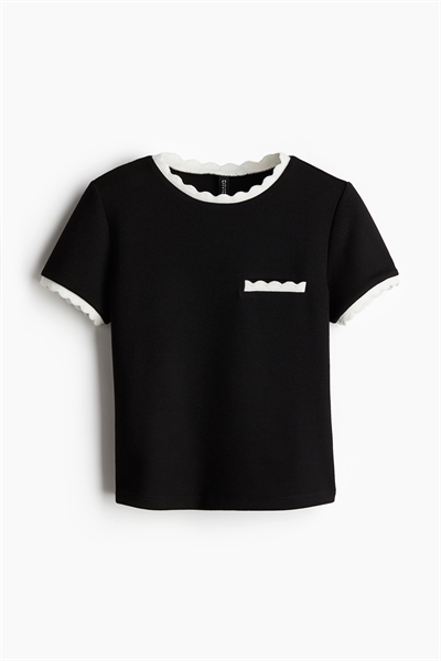 Ребристый топ с гребешками 1275202001