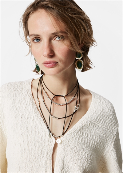 Ожерелье из многослойного шнура 1272115001