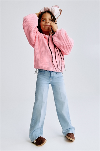 Джинсы с широкими штанинами 1322186001