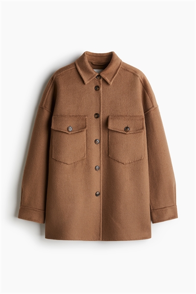 Куртка-рубашка из шерстяной смеси 1265323001