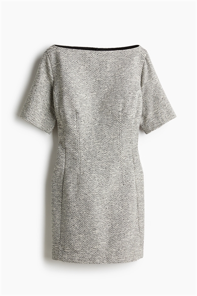 Мини-платье с вырезом-лодочкой 1265563001