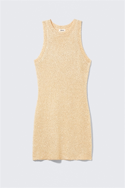 Трикотажное мини-платье с блестками 1296220002