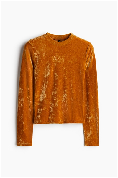 Топ из мятого велюра 1276340002