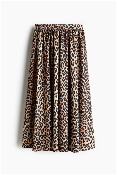 Расклешенная юбка из атласа 1284087001