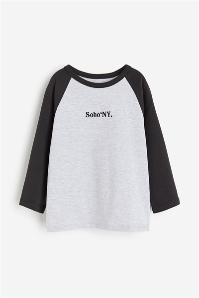 Футболка с длинными рукавами реглан 1227826001