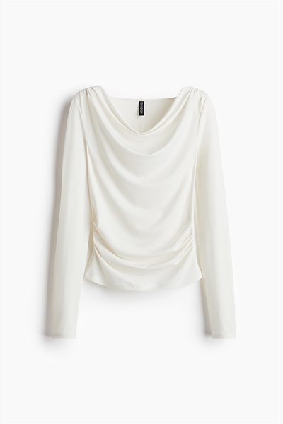 Топ из драпированного трикотажа 1259456006