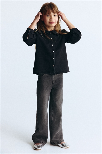 Широкие брюки из джинсовой ткани 1226321025