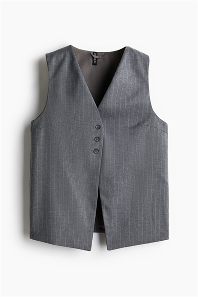 Длинный жилет из костюмной ткани 1268198001