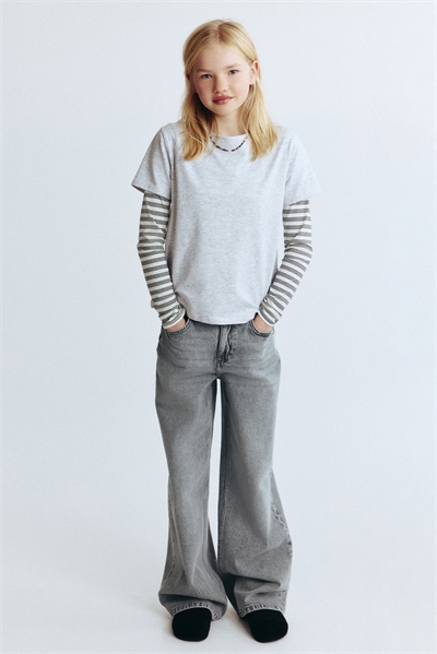 Джинсы с широкими штанинами 1165482028