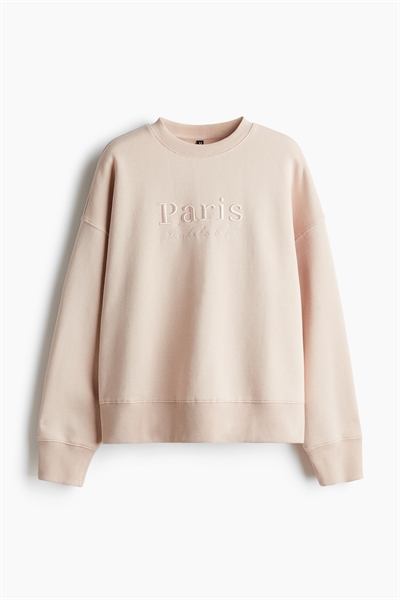 Свитшот оверсайз с узором и деталями 1195824029