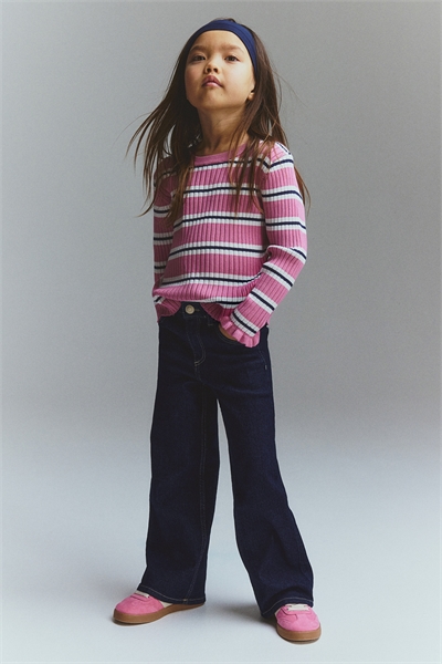 Джинсы с широкими штанинами из суперстрейча 1170962015