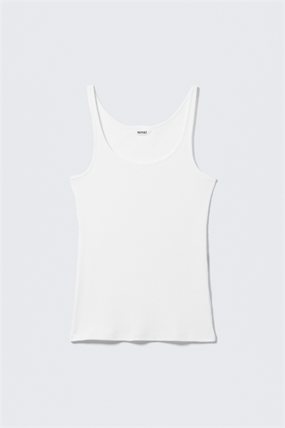 Ребристая майка с круглым вырезом 1290538001