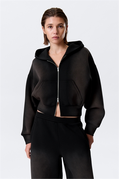 Толстовка на молнии из мокрой ткани скуба 1331450001