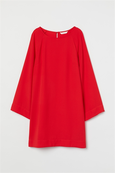 Платье с широкими рукавами 1021524004