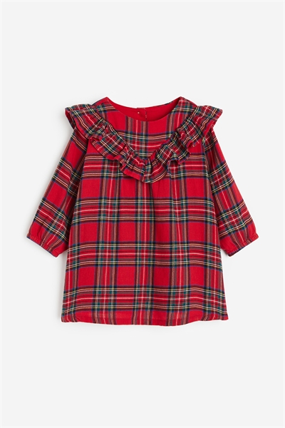 Платье из хлопка с оборкой 1165982001