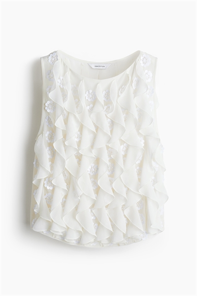 Украшенный топ без рукавов 1266298001