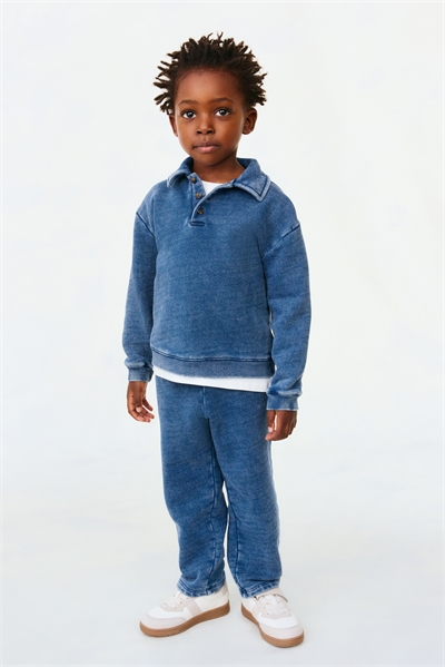 Хлопковые джоггеры из денима 1267120001