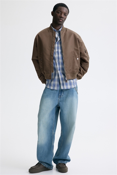 Куртка-бомбер из нейлона с мягкой подкладкой 1311039001