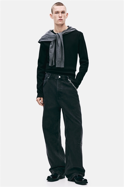 Мешковатые джинсы с вытачками 1314928006