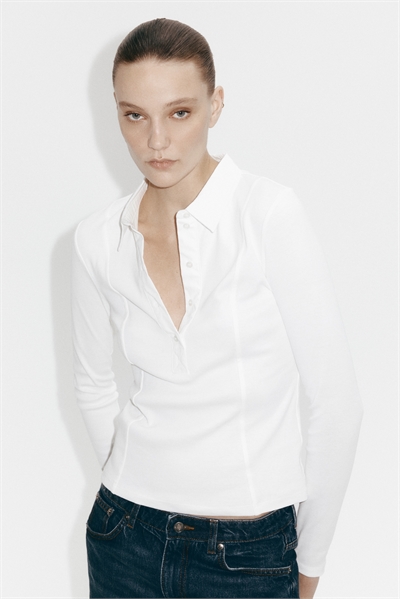 Приталенная рубашка-поло 1323884001