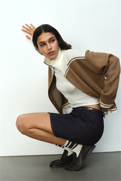 Джинсовая юбка А-линии 1315129001