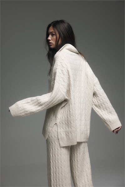 Джемпер из кабельного трикотажа 1319313001