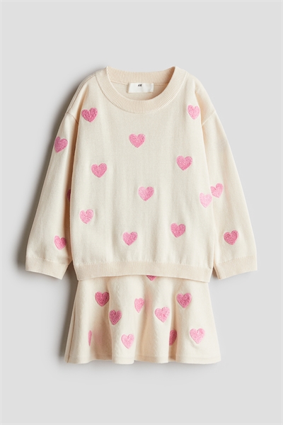 Комплект из 2 частей из тонкого трикотажного хлопка 1179402011