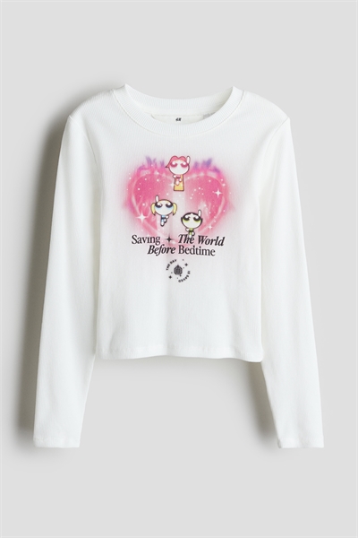 Топ из джерси с принтом и мотивом 1246177010