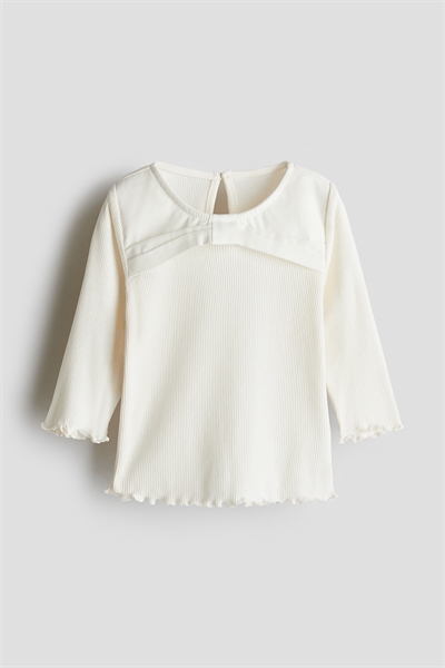 Топ из джерси с декором в виде банта 1266890002