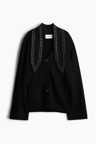 Кардиган из шерстяного микса с шалевым воротником 1251858001