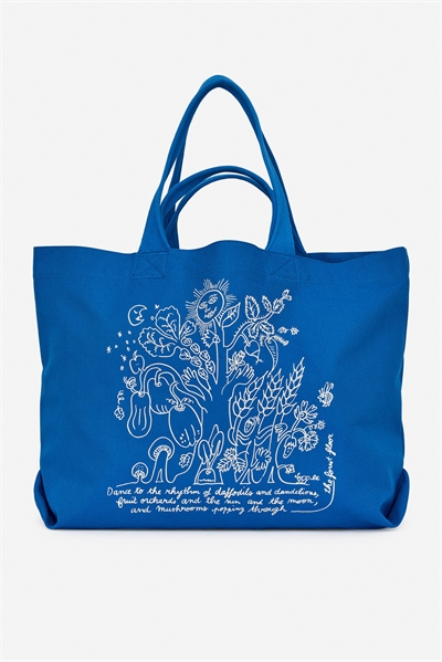 Сумка тоут из канваса ARKET CAFÉ 1288919001