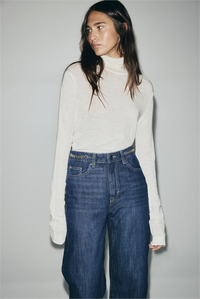 Прямые высокие джинсы 1318055001