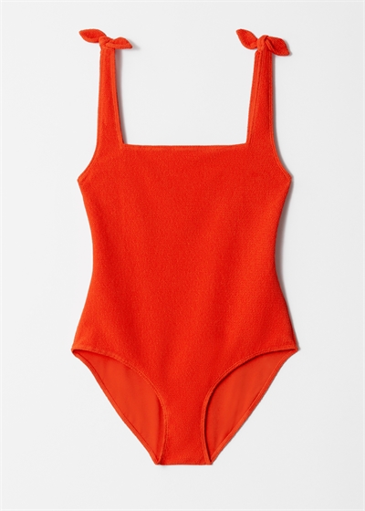 Текстурированный купальник с завязками-бабочками 1138292019