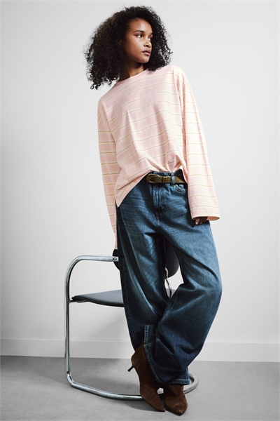 Хлопковая футболка с длинными рукавами 1297679027