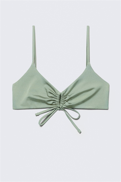 Треугольный бикини-топ с рюшами 1283567002