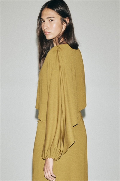 Платье с драпированным мысом 1304274001