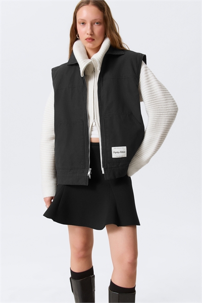 Жилет на молнии из холста с легкой подкладкой 1289707002