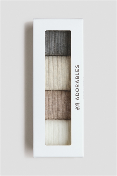 Носки с ребристой вязкой 4 шт. 1301369017