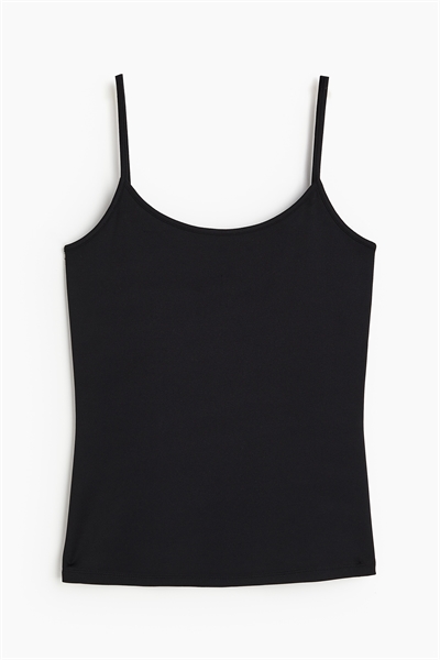 Топ на бретельках из микрофибры 1219178001