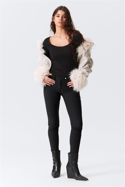 Облегающие леггинсы из костюмной ткани с низкой посадкой 1309862001