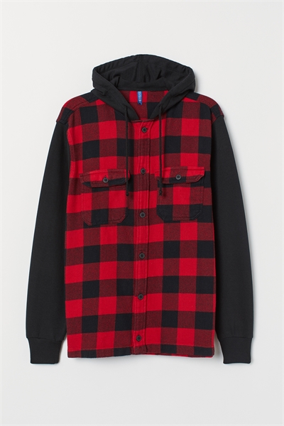 Рубашечная куртка с капюшоном 0774295001