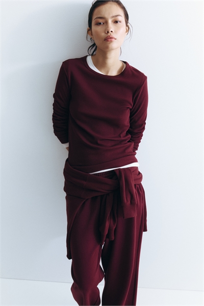 Топ из ребристого хлопка 1260555015