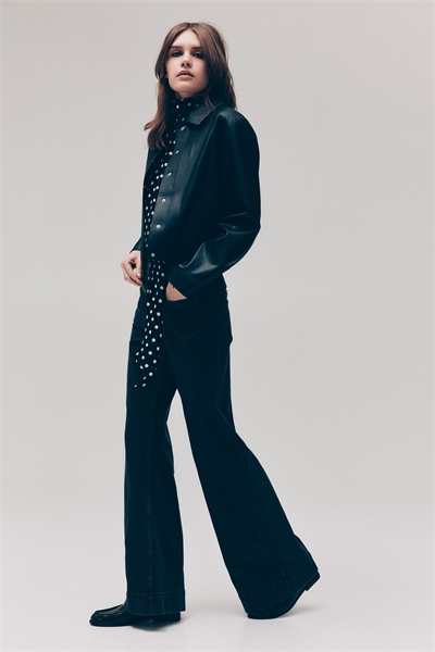 Широкие высокие джинсы 1308115006