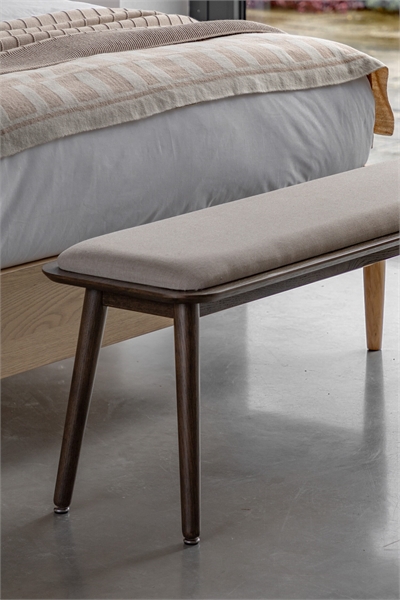 Деревянная скамья с мягкой обивкой 1312799002