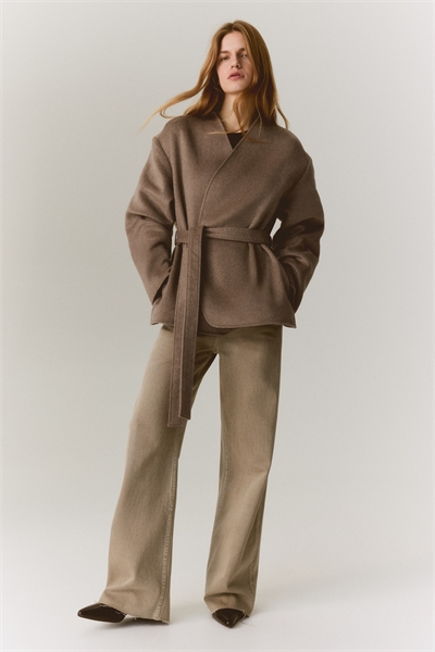 Пальто с завязывающимся поясом 1317653001