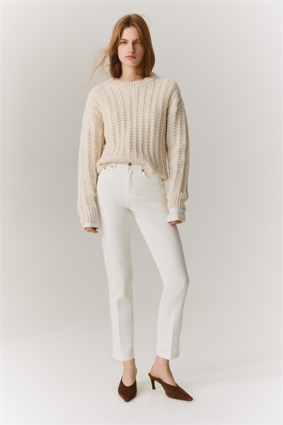 Зауженные прямые джинсы с высокой лодыжкой 1317738003